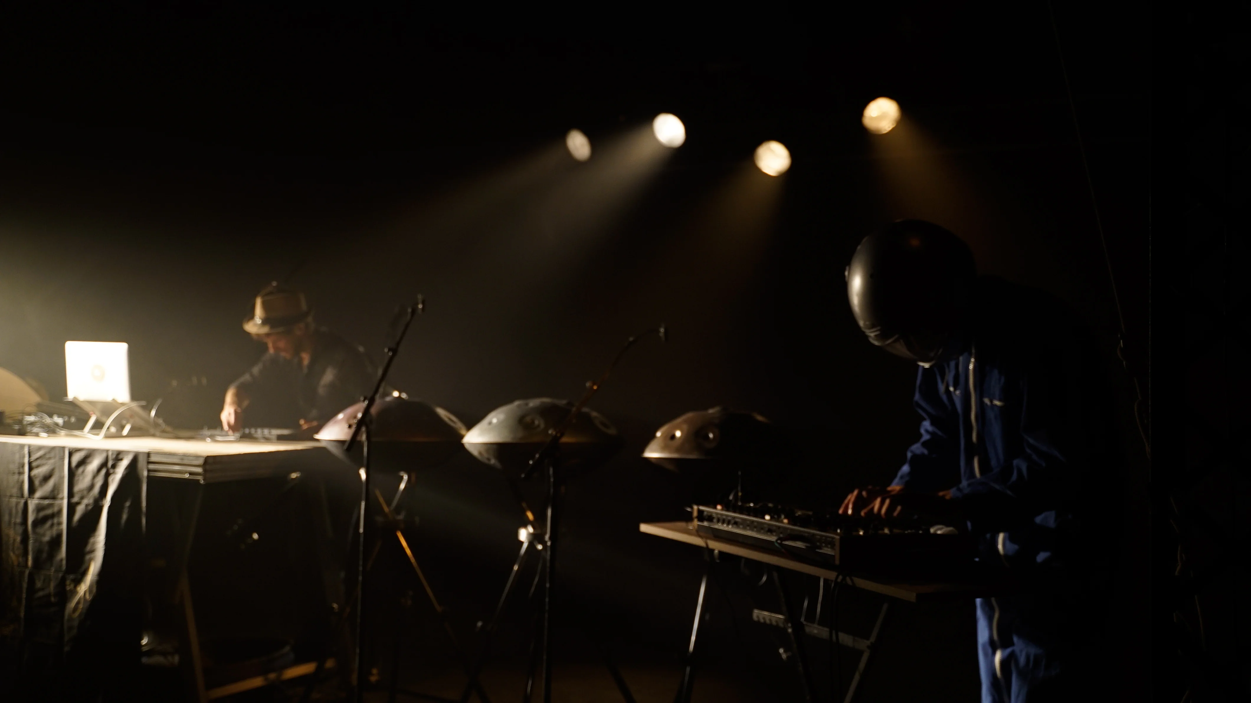 Duo live électro et handpan en concert